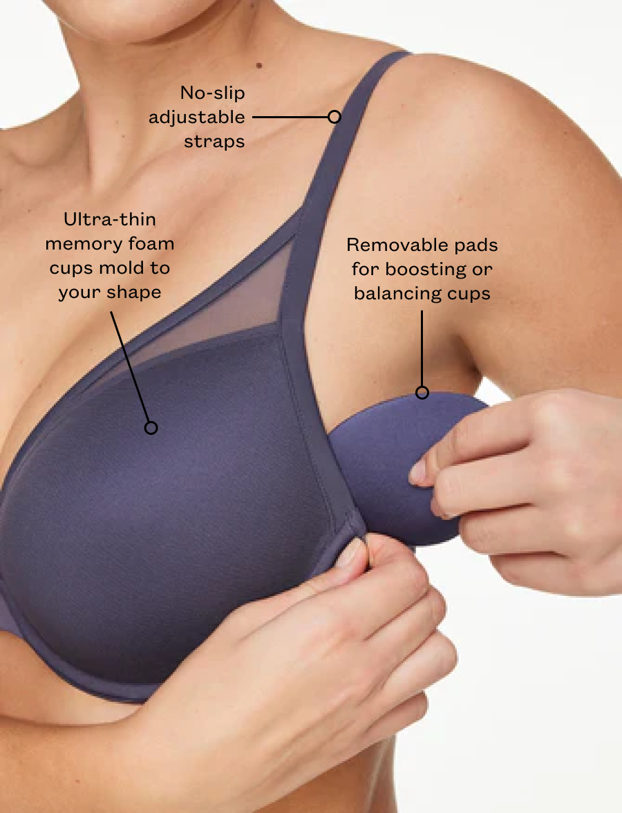 Soft Seamless No-Line Underwear Uplift Plunge Bra