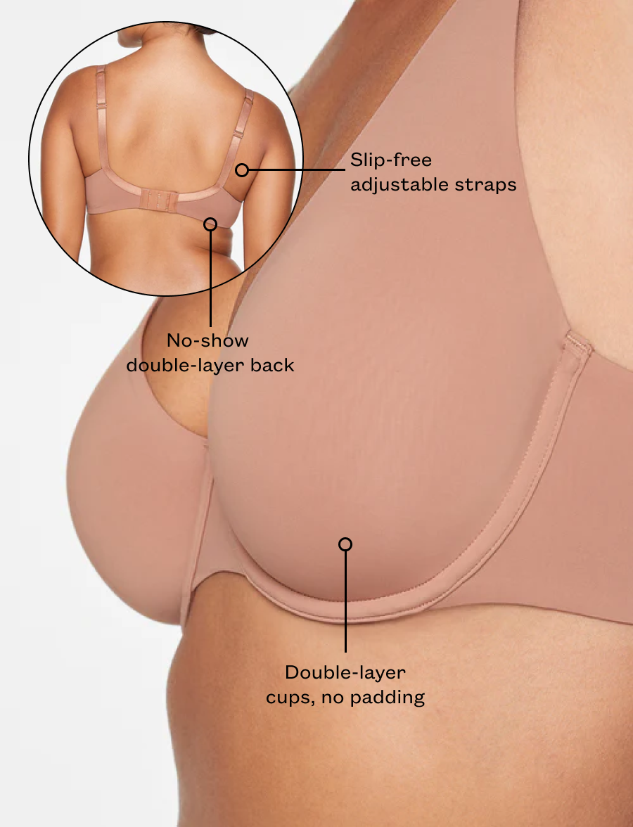 Soft Seamless No-Line Underwear Second Skin Unlined Bra