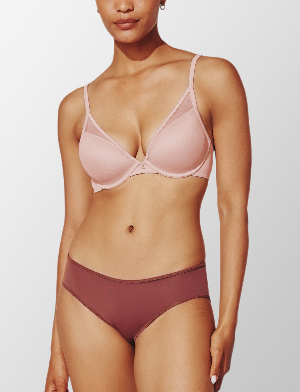 Soft Seamless No-Line Underwear Uplift Plunge Bra